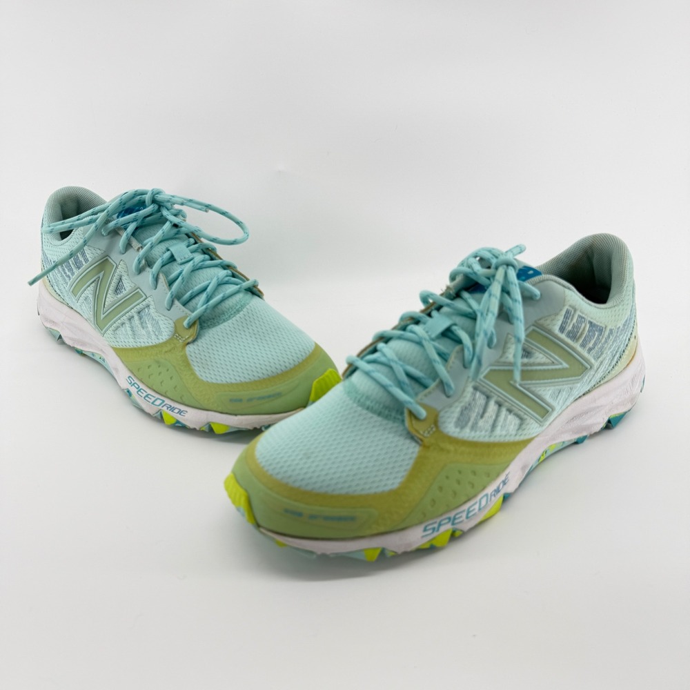 New Balance 690v2 All Terrain Trail Running Shoes Blue Lime WT690RO2 Womens 10